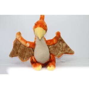 Aurora 9" Orange Flying Dinosaur 2016 Plush Pterodactyl Stuffed Animal Gift Toy